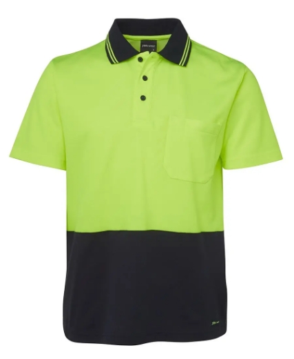 Picture of JB's Wear, HV Non Cuff S/S Cotton Back Polo